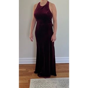 Renzrags Burgundy Velvet Dress